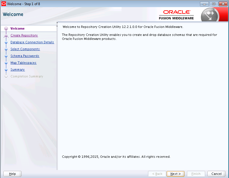 Description of the RCU Welcome Screen follows