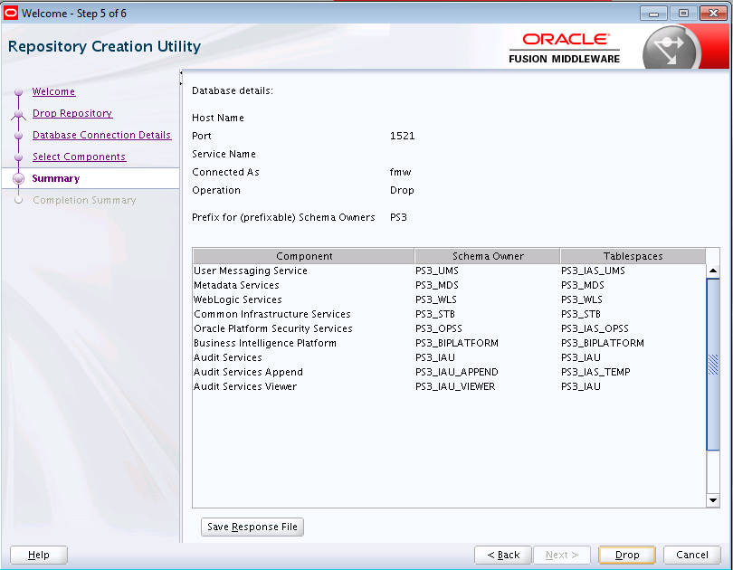 Description of the RCU Summary Screen follows