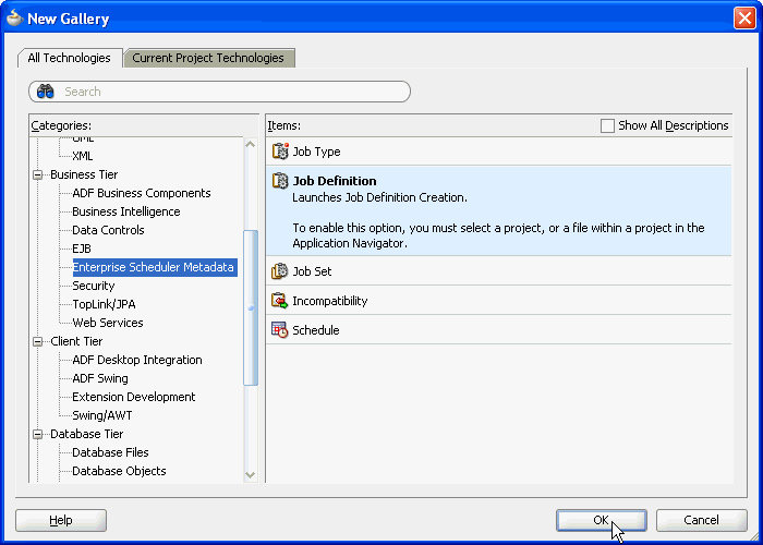 Adding Job Definition Metadata to the Sample Application Adding Job Definition Metadata to the Sample Application