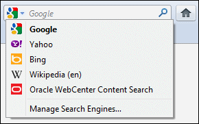 Oracle WebCenter Content Search in list of search engines. Oracle WebCenter Content Search in list of search engines.