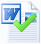 Icon of checked-out Word document. Icon of checked-out Word document.
