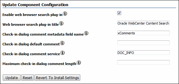 Configuration page for DesktopIntegrationSuite Configuration page for DesktopIntegrationSuite