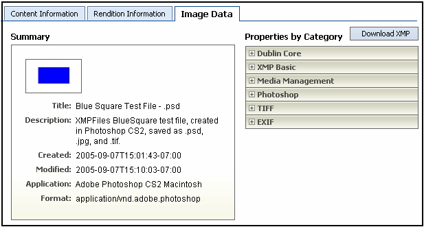 Graphic of Photoshop image data page Graphic of Photoshop image data page