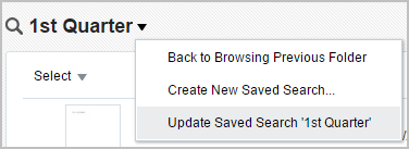 Update Saved Search