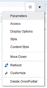 Component Toolbar: View Actions Menu Component Toolbar: View Actions Menu