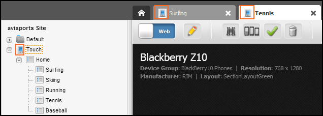 This image shows the Site Navigation icon.