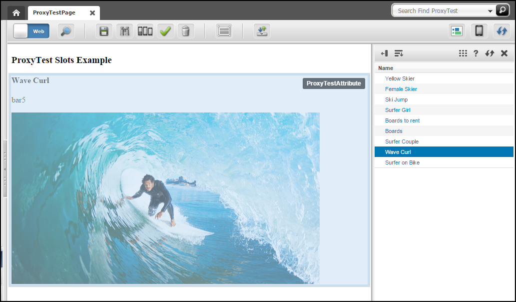 This image shows the ProxyTest Slots Example. This image shows the ProxyTest Slots Example.