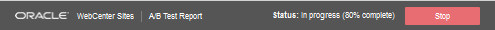 A/B Test Report Header Section