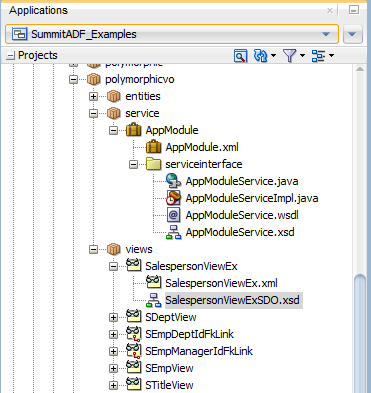 Application Navigator displays serviceinterface contents Application Navigator displays serviceinterface contents