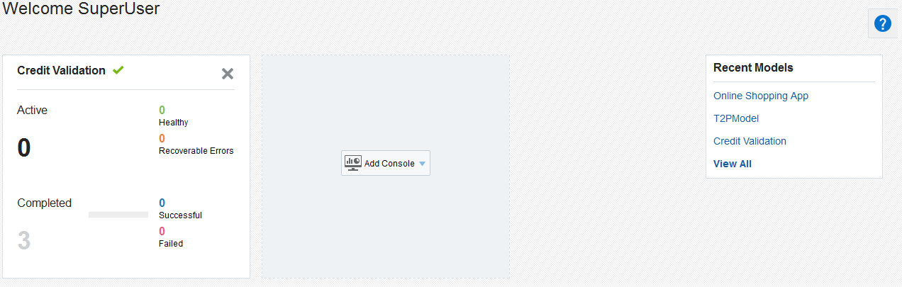 Home Page without Welcome Panel
