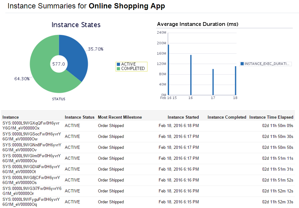 Instances Report