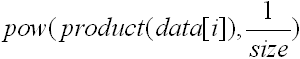 eq of geometric mean 1 eq of geometric mean 1