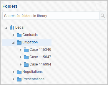 Folder hierarchy Folder hierarchy