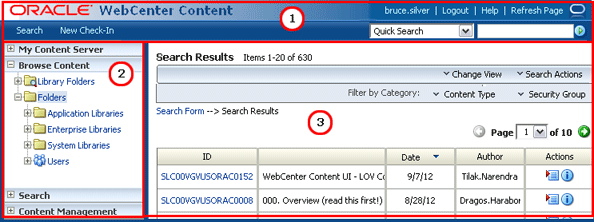 Graphic of native UI search results Graphic of native UI search results