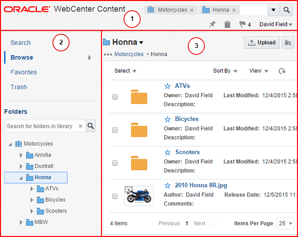 WebCenter Content UI WebCenter Content UI
