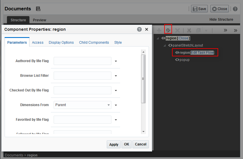 System Pages with Component Parameters System Pages with Component Parameters