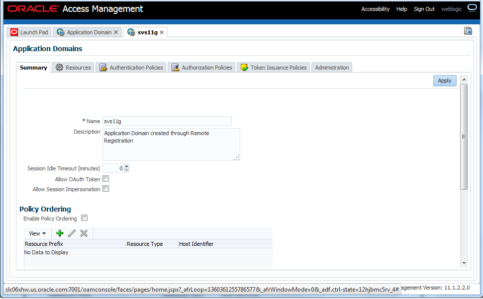 This images shows the Application Domains page. This images shows the Application Domains page.