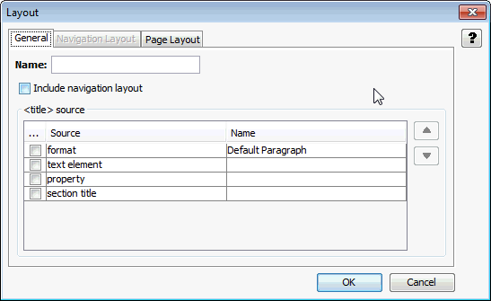 This is the General tab of the Layout dialog box This is the General tab of the Layout dialog box