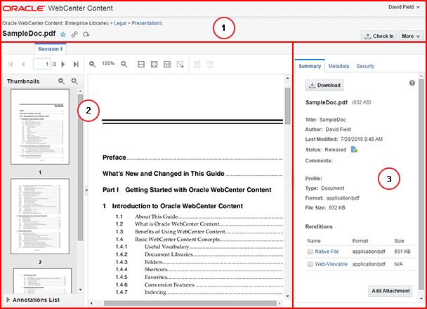 Document View Page Document View Page